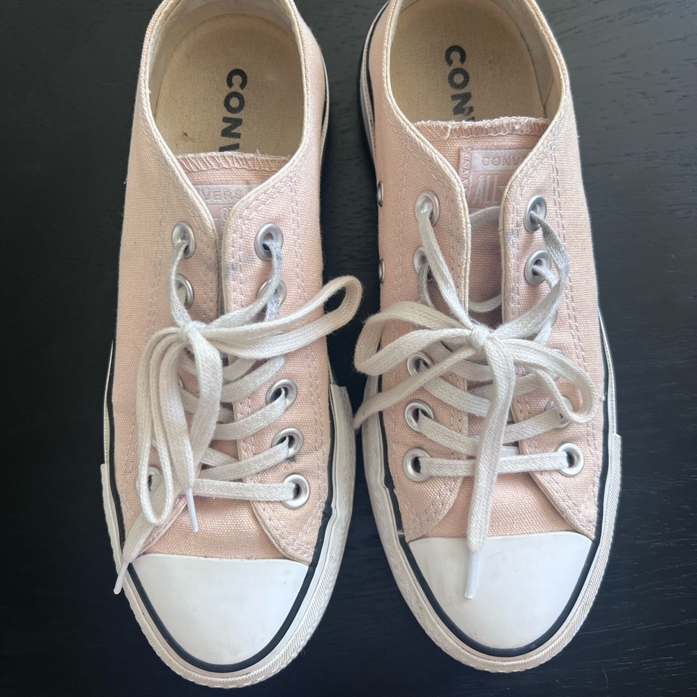 Converse Pink Canvas Sneakers